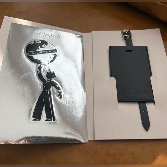 RIMOWA Other - RIMOWA Black Luggage Tag and sticker